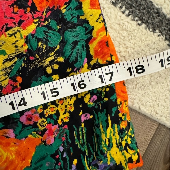 Adrian Jordan Vintage Floral Colorful Wide Leg Pants - Picture 13 of 13